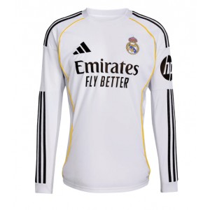 Fotbalové Dres Real Madrid Domácí Oblečení 2025-26 Dlouhý Rukáv